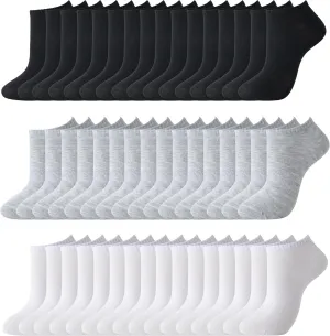 24 Pairs No-Show Socks with Arch Support Ankle Socks Lightweight & Breathable - Perfect for Daily Wear and Sports