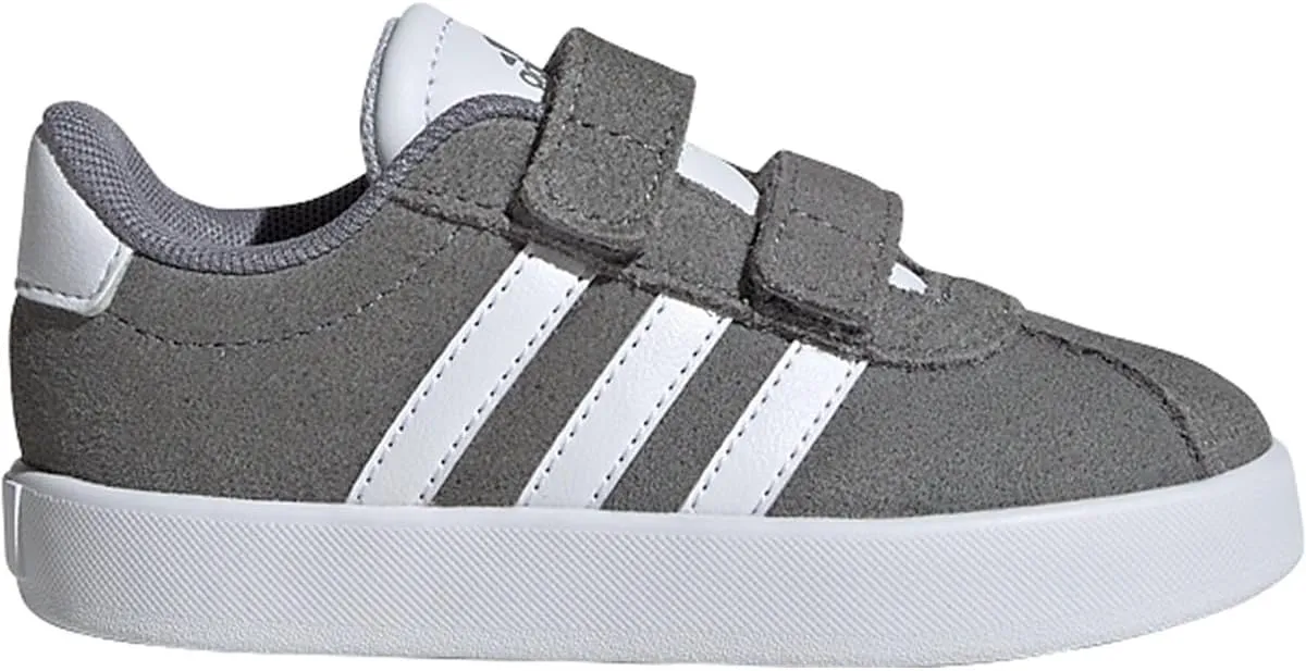 adidas Kids VL Court 3.0 Sneaker, Grey/White/Grey, 9.5 US Unisex Toddler