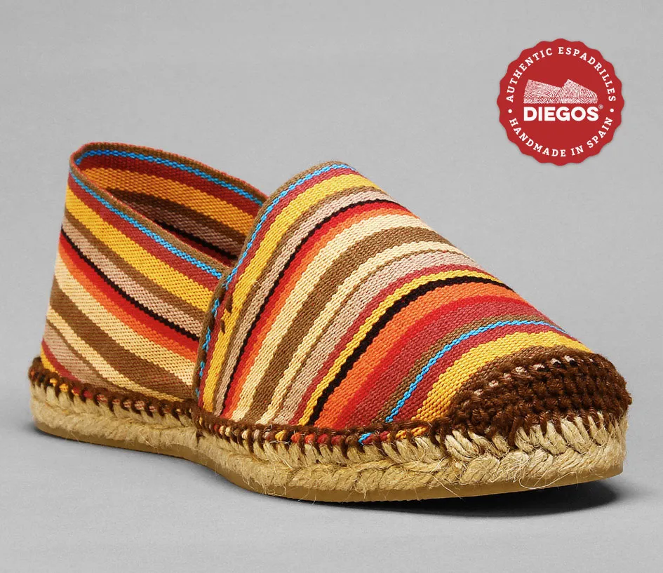 Alpargatas rayas rojas