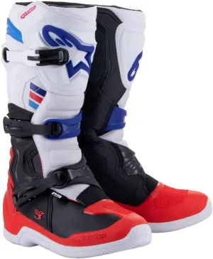 Alpinestars Tech 3 MX Boots (White/Red/Blue, 11)