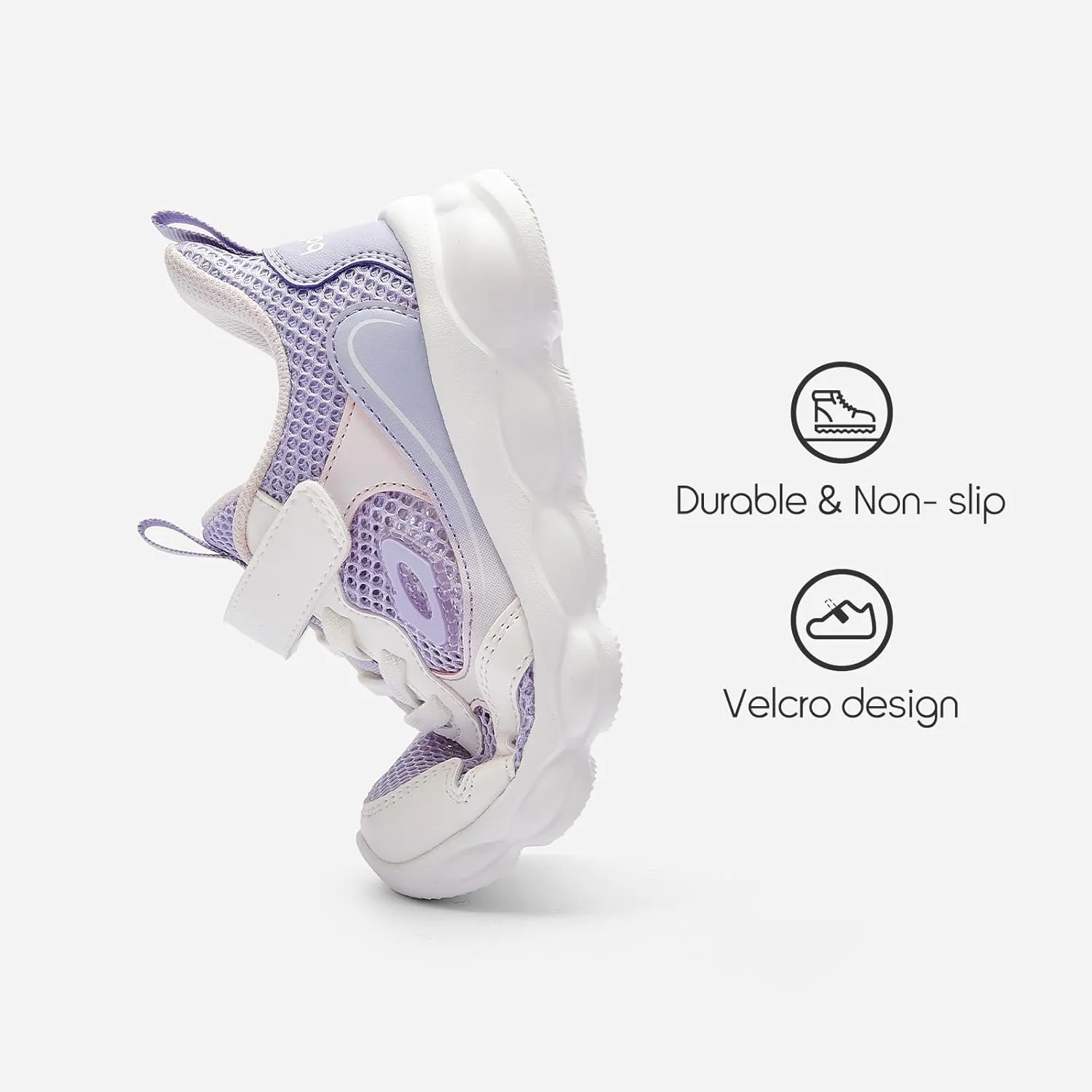Balabala Kids Boys Girls Sneakers Walking Shoes Breathable Athletic Sport Running Tennis Shoes