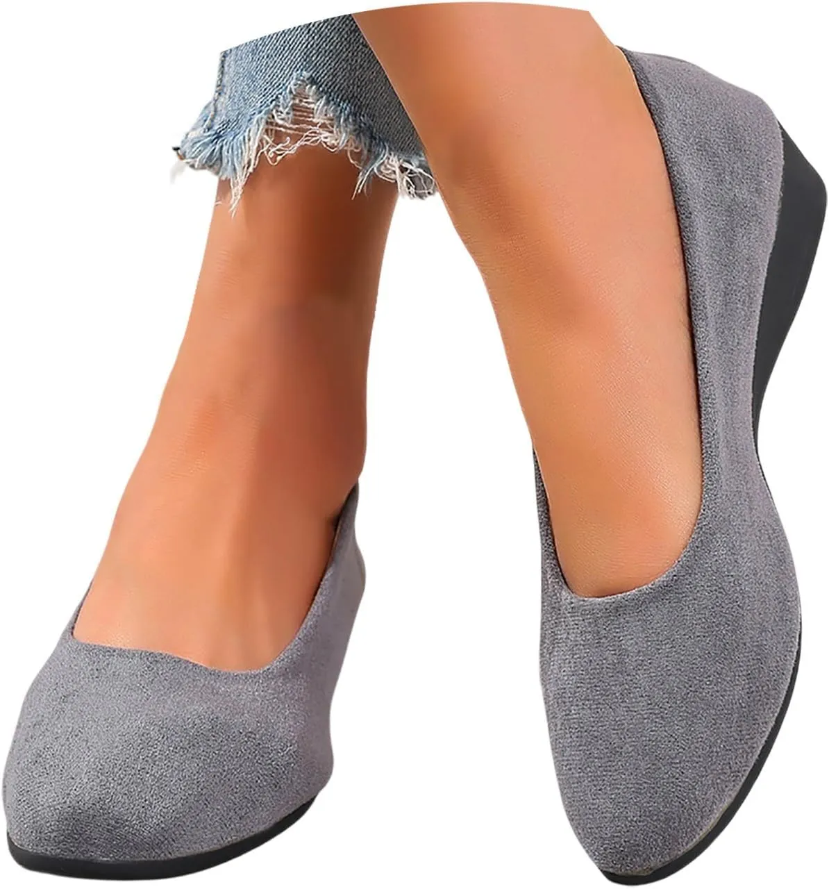 Ballerina Flats For Women With Arch Support Ballet Shoes Round Toe Slip On Dressy Casual Office Work Comfort Sandal