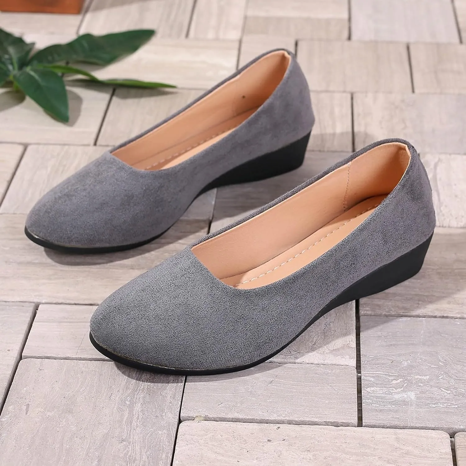Ballerina Flats For Women With Arch Support Ballet Shoes Round Toe Slip On Dressy Casual Office Work Comfort Sandal