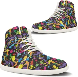 Barefoot Minimalist Shoes Mandala Style Women Wide Width Fashion Sneaker Non-Slip Sneakers Lightweight PU Leather