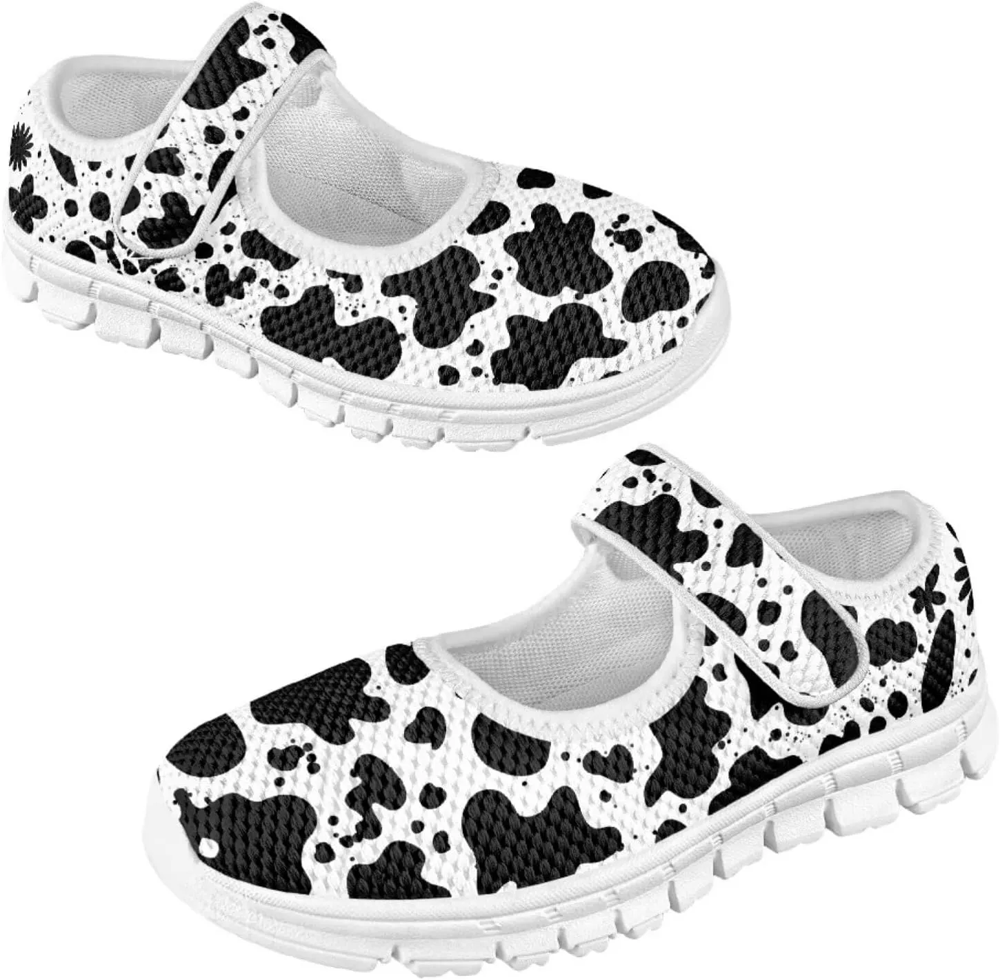 BIGCARJOB Mary Janes Sneakers for Girls Tennis Shoes School Uniform Shoes Kids Flats Walking Shoes