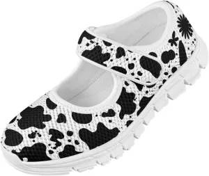 BIGCARJOB Mary Janes Sneakers for Girls Tennis Shoes School Uniform Shoes Kids Flats Walking Shoes