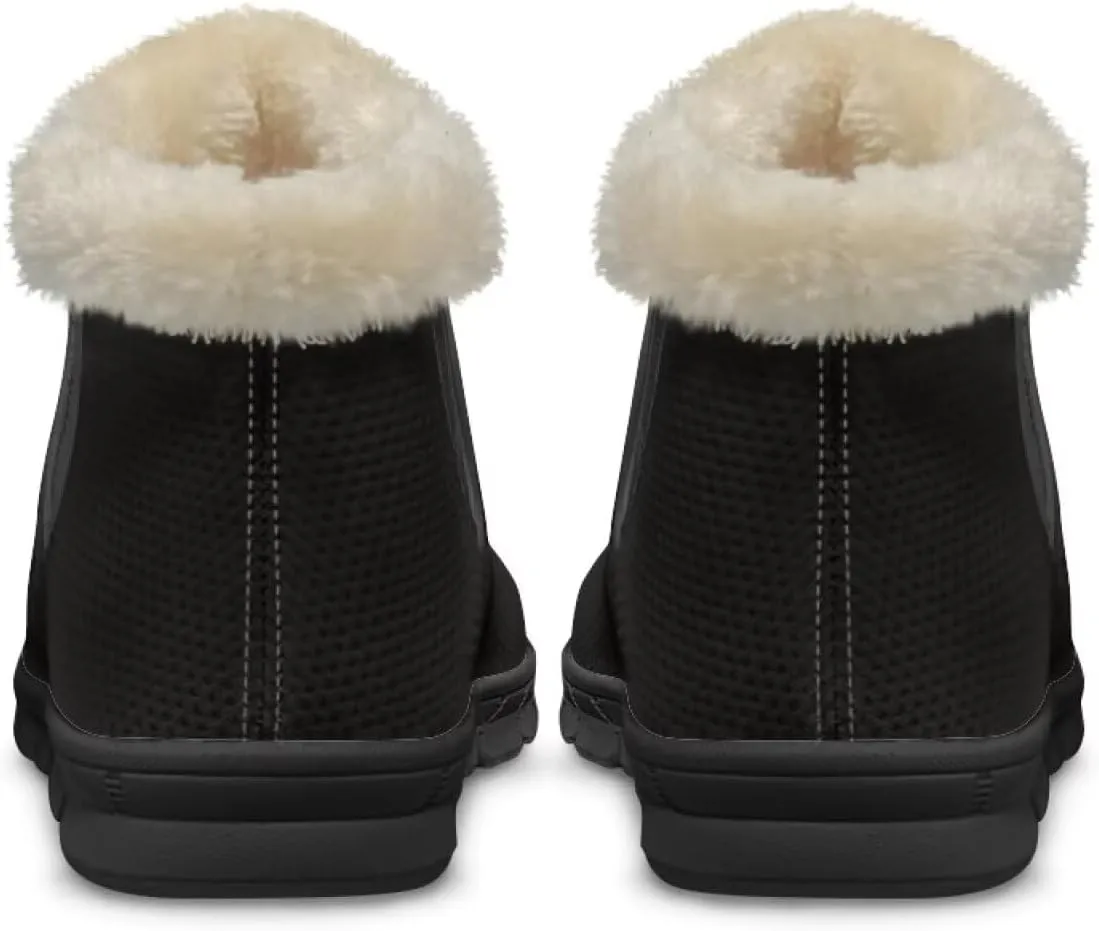 Binienty Warm Snow Boots for Women Winter Slip On Ankle Booties for Outdoor Travel