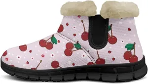 Binienty Winter Snow Boots for Women Comfy Ankle Booties Fur Flannel Lined Warm Walking Boots