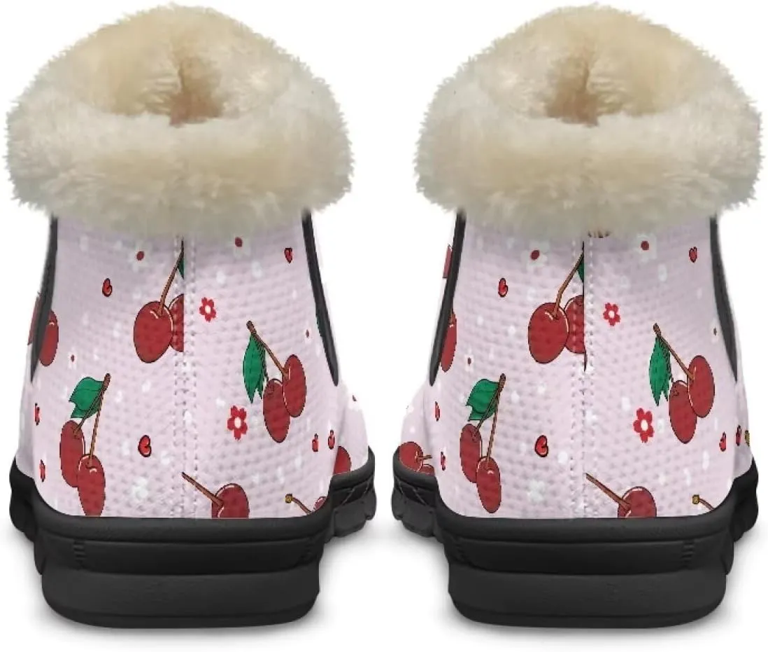 Binienty Winter Snow Boots for Women Comfy Ankle Booties Fur Flannel Lined Warm Walking Boots