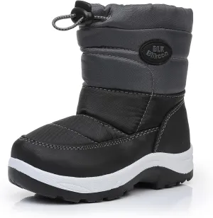 Blikcon Boys Girls Snow Boots Slip Resistant Waterproof Winter Boots (Toddler/Little Kid)