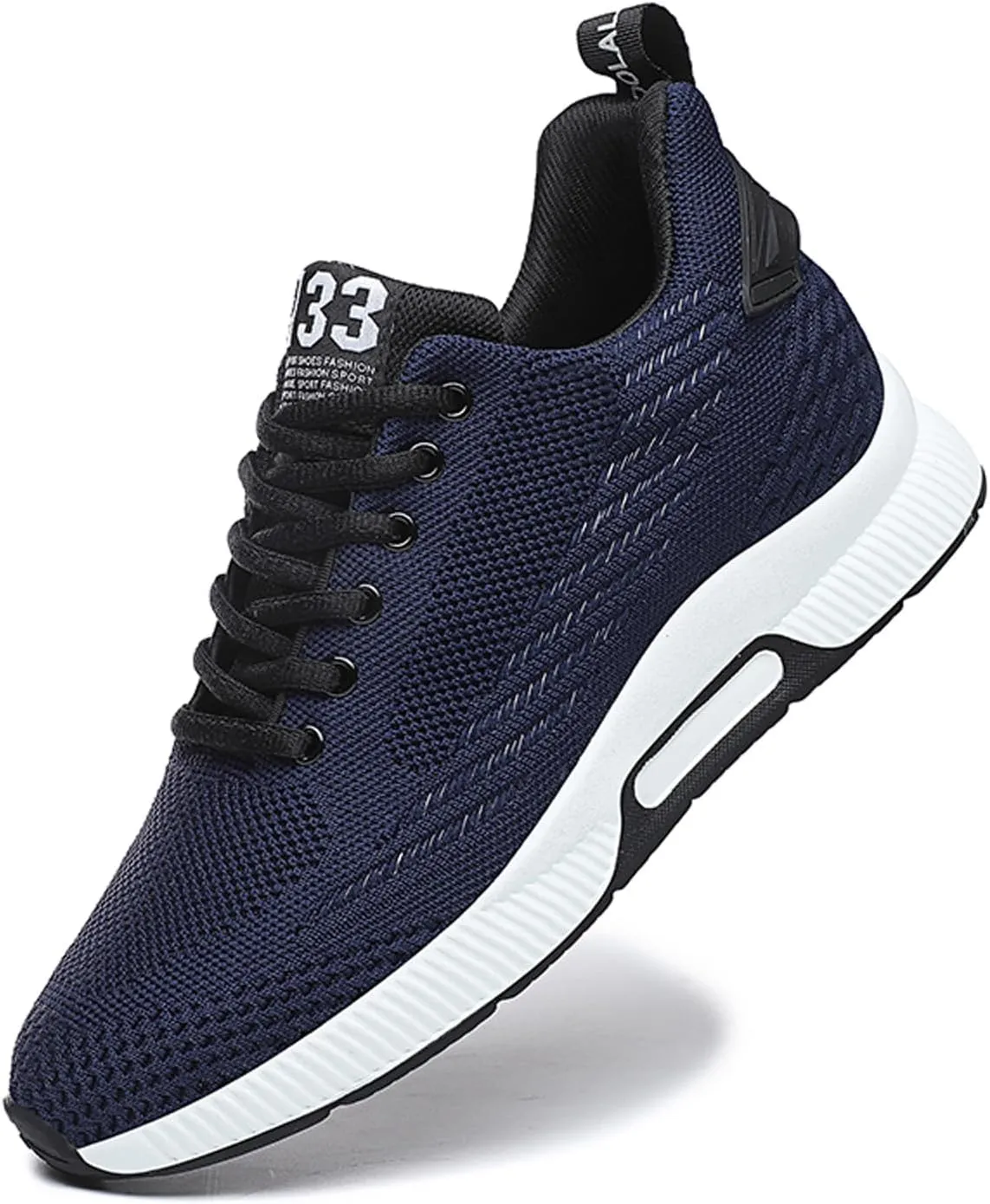 BMINFEE Men's Invisible Height Increasing Elevator Shoes Lightweight Sport Shoes Height-Boosting Breathable Lace up Sneakers 2.4 Inches