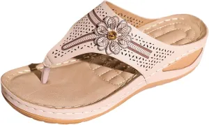 Born Womens Sandals 7 Ladies Shoes Wedge Platform Thong Sandals Casual Shoes Beach Shoes Light Soft Sole Thong Flip (Pink, 8)