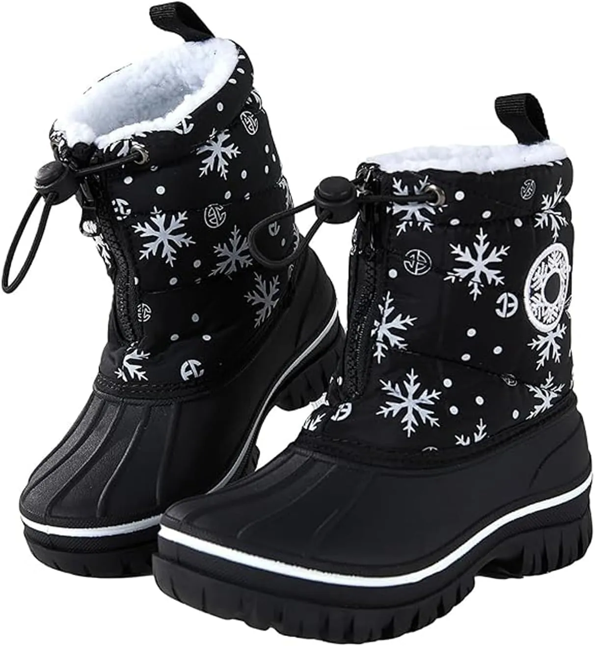 Boys Girls Snow Boots Kids Winter Boots Waterproof Outdoor Winter Shoes For Toddler/Little/Big Kid