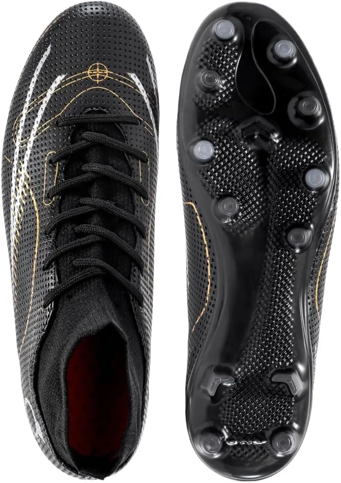 breooes Men’s Soccer Cleats Football Boots Professional Training Turf Mens Outdoor Indoor Sports Athletic Big Boy's Fashion Sneaker