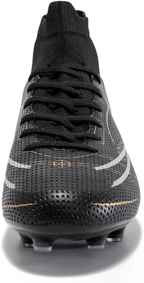 breooes Men’s Soccer Cleats Football Boots Professional Training Turf Mens Outdoor Indoor Sports Athletic Big Boy's Fashion Sneaker