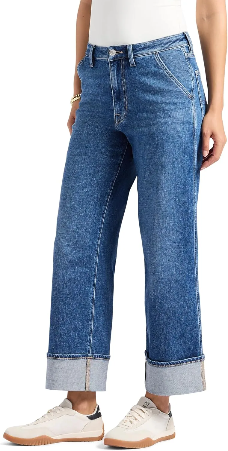 Buffalo David Bitton Women's High Rise Wide Leg Cropped Addisson
