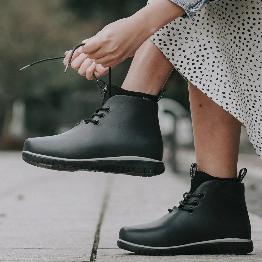 Ccilu XpreSole Panto Women's High-Top Boots, Outdoor Boots, Waterproof, Lightweight, Vegan, High Grip, Made from Sustainable Coffee Grounds