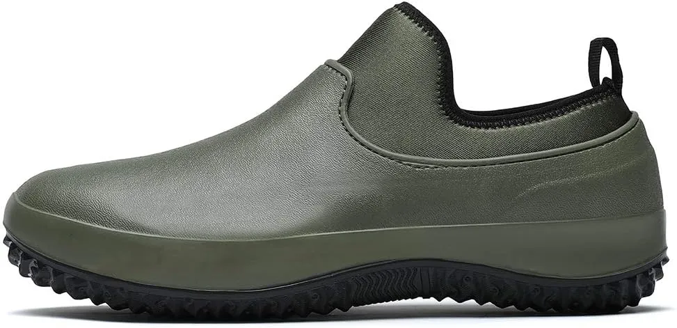 Chef Shoes Kitchen Work Shoes Nurse Shoes Anti-Slip Rain Shoes Outdoor Couple Shoes Waterproof Shoes Mens Gardening Waterproof Rain Boots for People Working in Slippery Working Environments