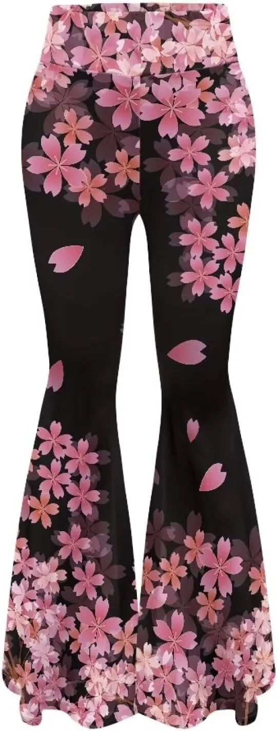 Christmas Flare Yoga Pants for Women High Waist Tummy Control Yoga Leggings Bootcut Workout Pant，S-2Xl