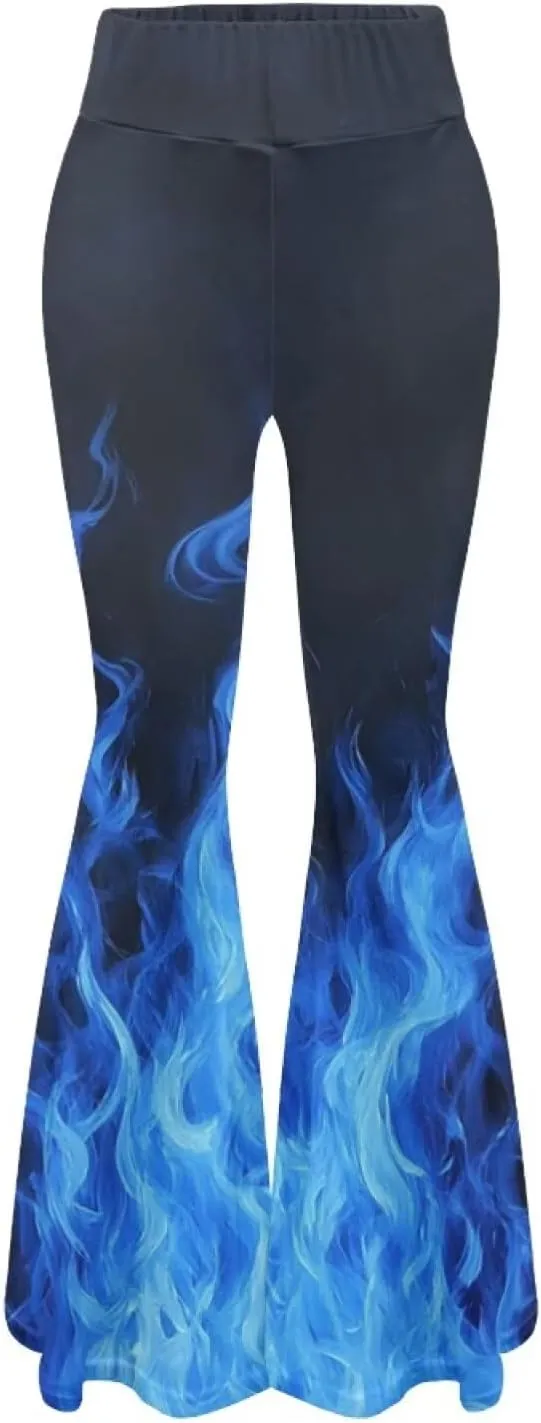 Christmas Flare Yoga Pants for Women High Waist Tummy Control Yoga Leggings Bootcut Workout Pant，S-2Xl
