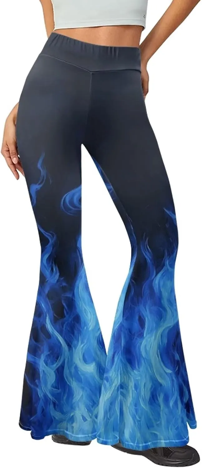 Christmas Flare Yoga Pants for Women High Waist Tummy Control Yoga Leggings Bootcut Workout Pant，S-2Xl