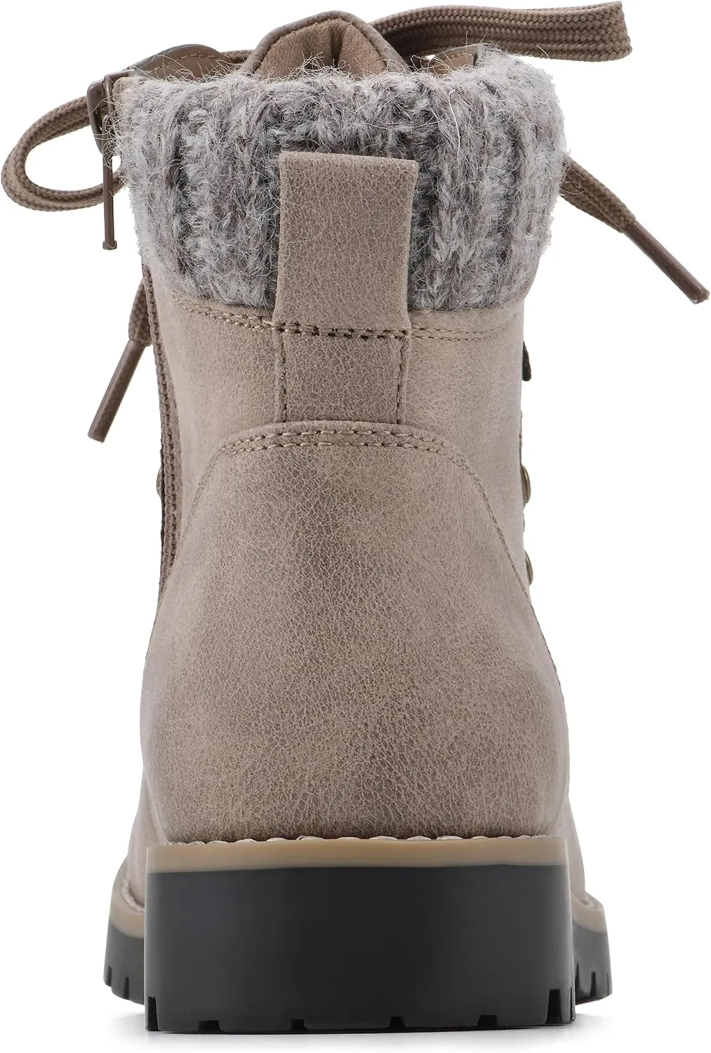 CLIFFS BY WHITE MOUNTAIN Women's Shoes Primed Lugged Lace-Up Ankle Bootie
