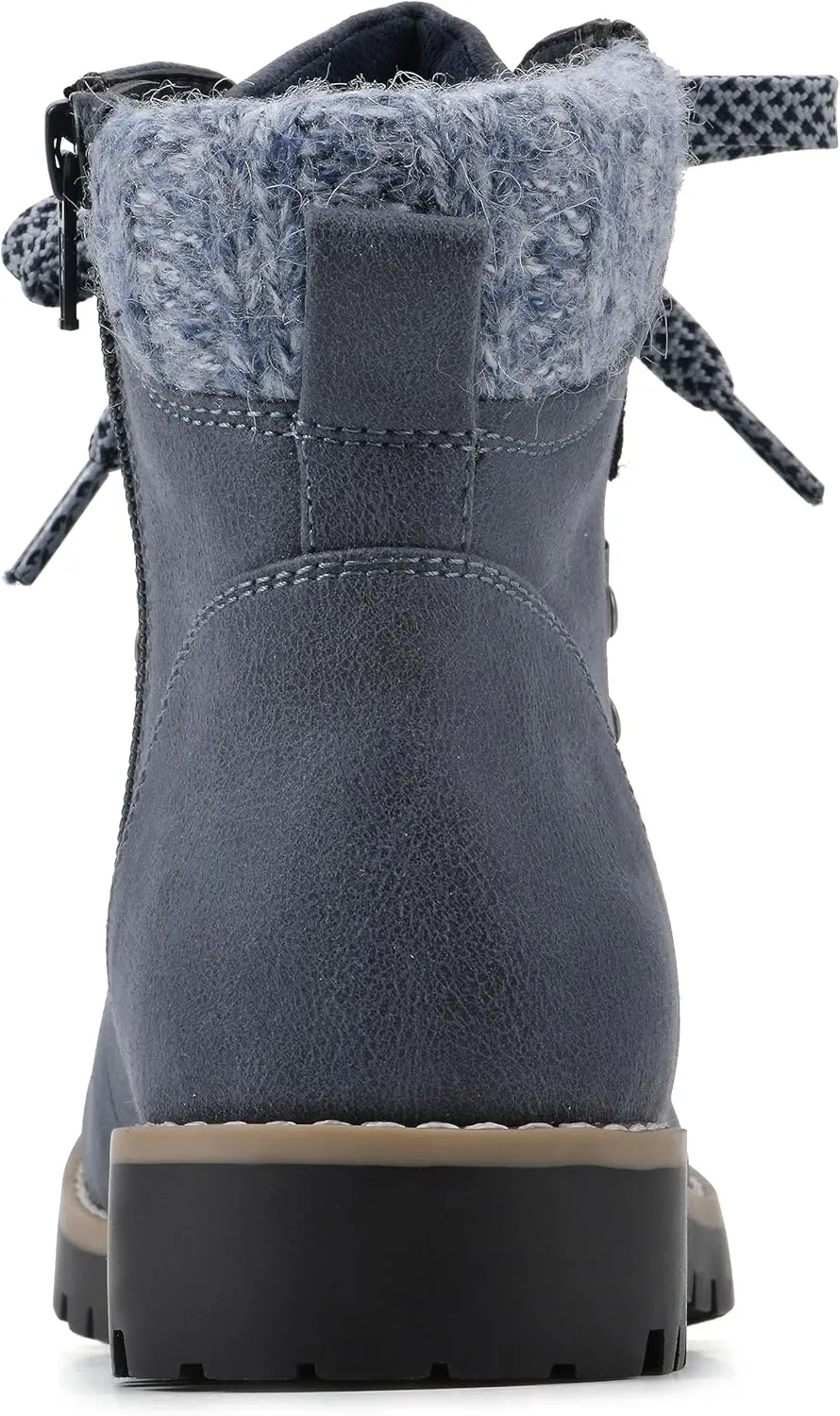 CLIFFS BY WHITE MOUNTAIN Women's Shoes Primed Lugged Lace-Up Ankle Bootie