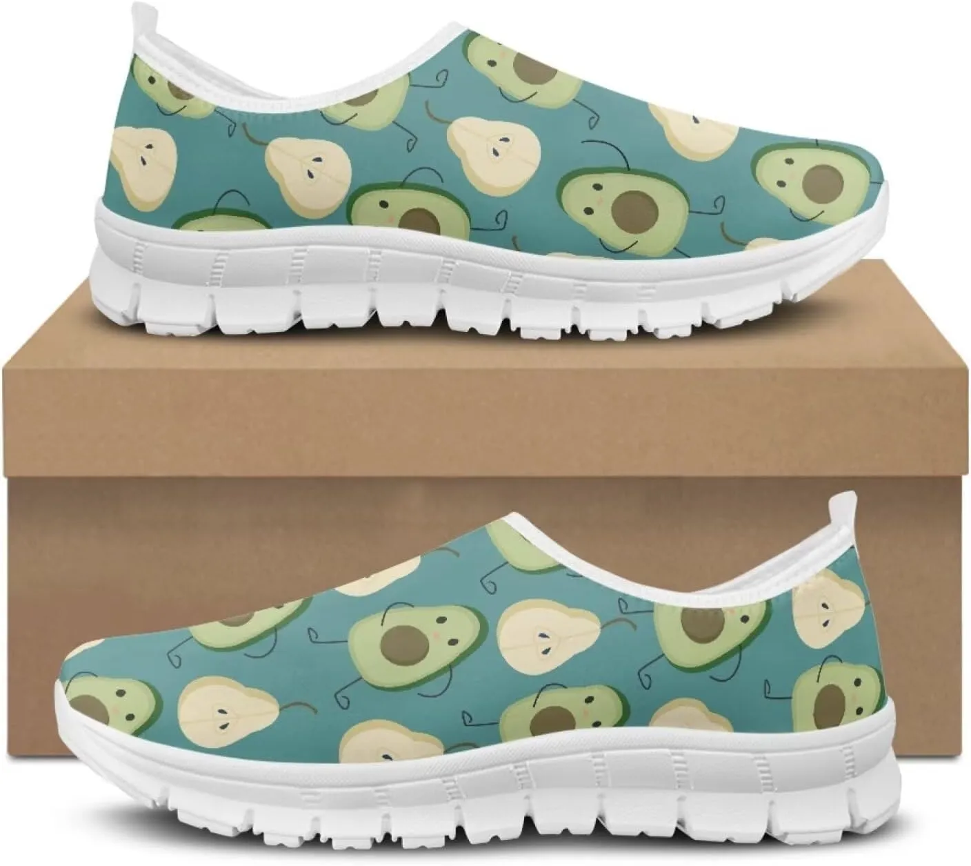 Coloranimal Flats for Women Walking Shoes Casual Flats Comfortable Womens Travel Shoes Loafers with Anti Skid Sole Fashion Womens Footwear
