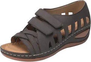Comfort Sandals for Women Wide Width Strap Open Toe Gladiator Flats Sandals Casual Daily Walking Summer Shoes