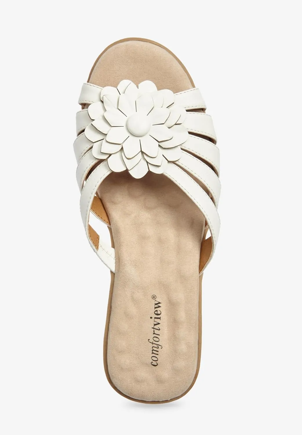 Comfortview Women's Wide Width The Abigail Sandal