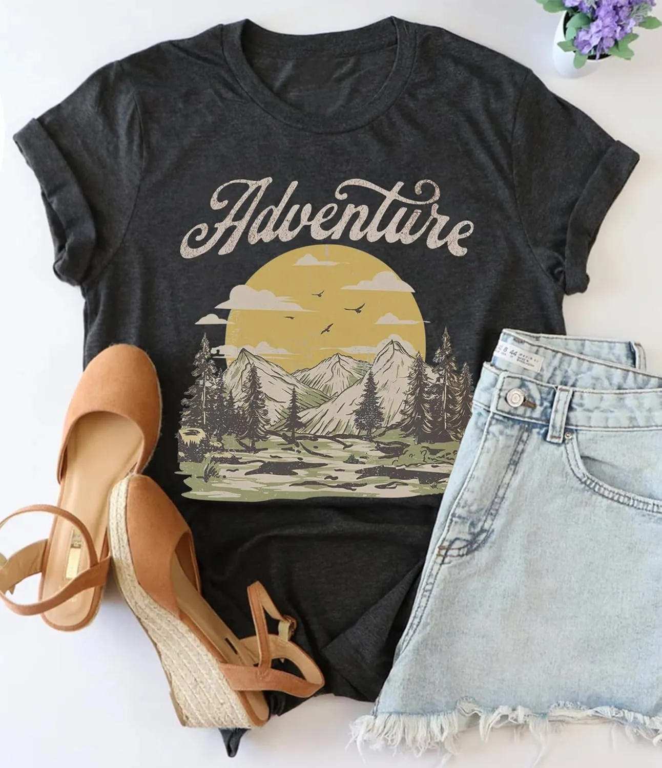 Country Music and Beer Funny Drinking Shirt for Women Summer Vacation T Shirts Vintage Country Shirts Tops