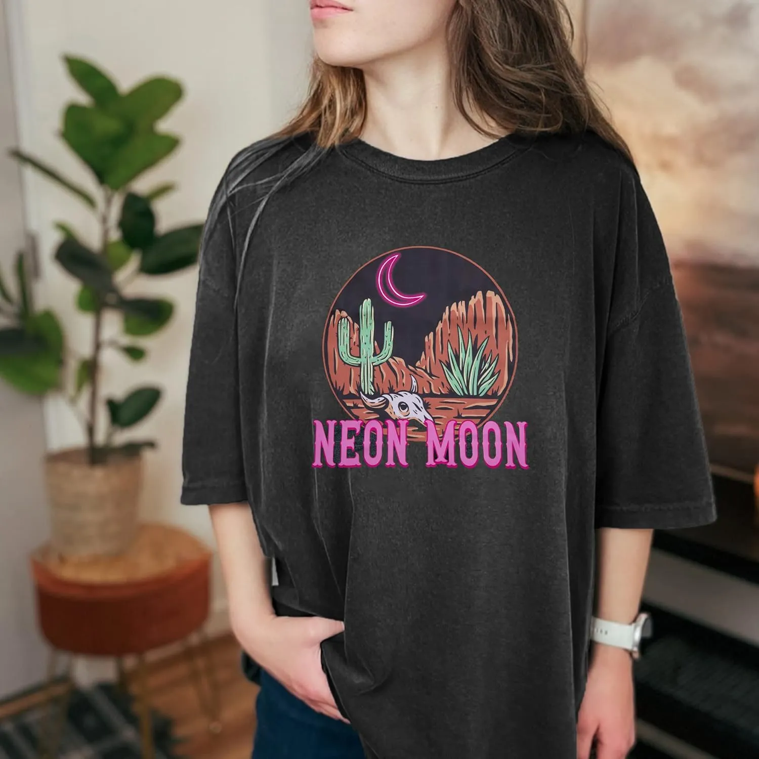 Cowgirl Oversized Tshirts Women Western Cowboy Shirt Retro Country Music Tee Casual Short Sleeve Loose Tops