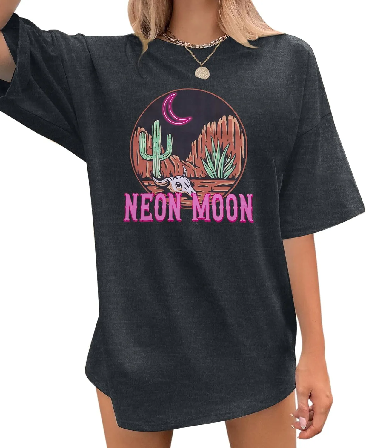 Cowgirl Oversized Tshirts Women Western Cowboy Shirt Retro Country Music Tee Casual Short Sleeve Loose Tops