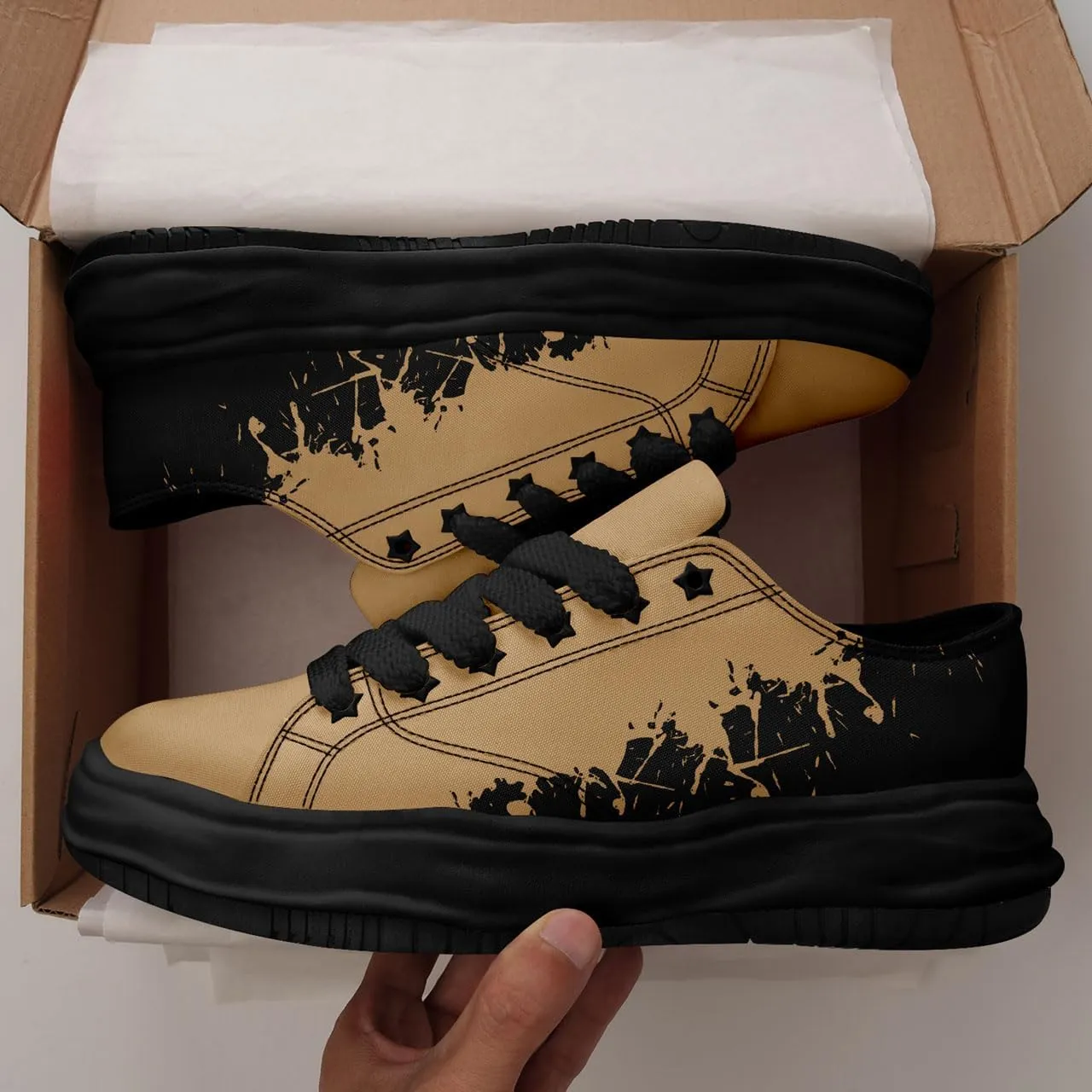 Custom Fashion Canvas Sneaker for Men Women Personalized Unisex Sports Running Tennis Shoes Print Image Name Lace Up Shoes