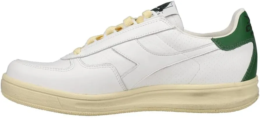Diadora Mens B.Elite H Cork Italia Lace Up Sneakers Shoes Casual - White