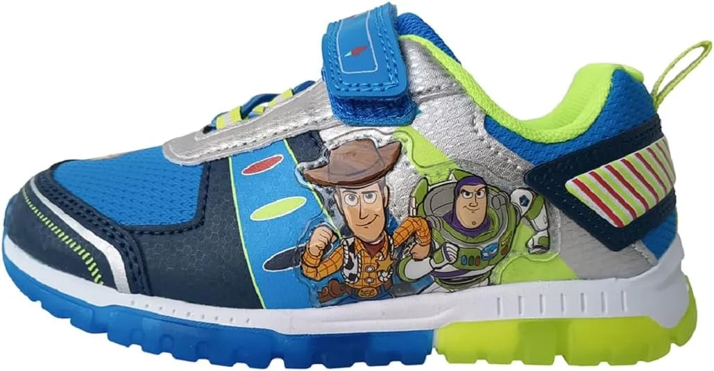 Disney Boy's Toy Story Woody Buzz Lightyear Light Up Sneakers