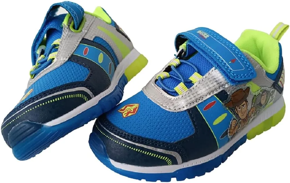Disney Boy's Toy Story Woody Buzz Lightyear Light Up Sneakers