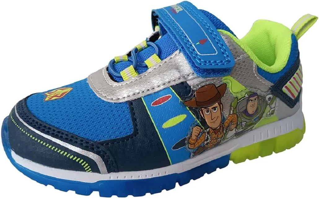 Disney Boy's Toy Story Woody Buzz Lightyear Light Up Sneakers