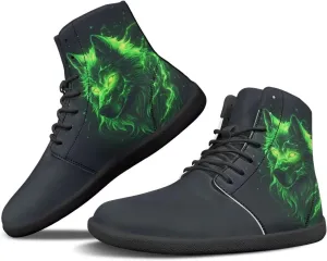 Doojoayie High Top Shoes for Men Wide Width PU Leather Shoes Emerging Adult