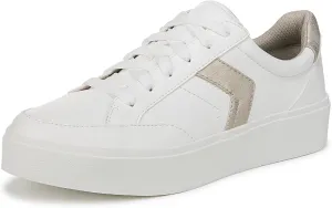 Dr. Scholl's Shoes Women's Madison Lace Sneaker, White Gold, 9