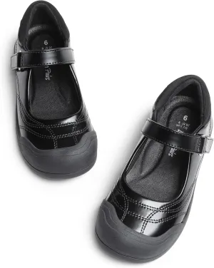 DREAM PAIRS Girls Kids Mary Jane School Uniform Toe-Protective Shoes Soft Flats Toddler Little Kid
