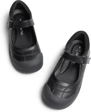 DREAM PAIRS Girls Kids Mary Jane School Uniform Toe-Protective Shoes Soft Flats Toddler Little Kid