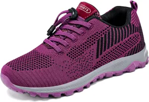 EFTCAL Women's Mesh Breathable Running Shoes,Cushioning Lightweight Non-Slip Fashion Sneakers Workout Jogging Tennis Outdoor Travel Casual Shoes