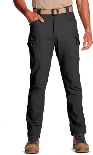 FEDTOSING Tactical Pants for Men with 9 Pockets Cotton Cargo Work Military Trousers Stretch Hiking Combat Rip-Stop Pants