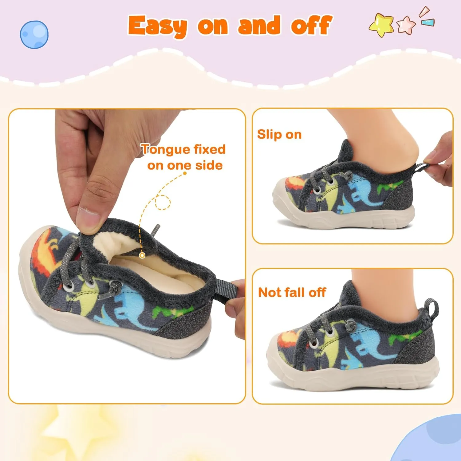 FEETCITY Wide Boys & Girls Winter Shoes - Barefoot & Walking Shoes, Slip On, Tennis Design