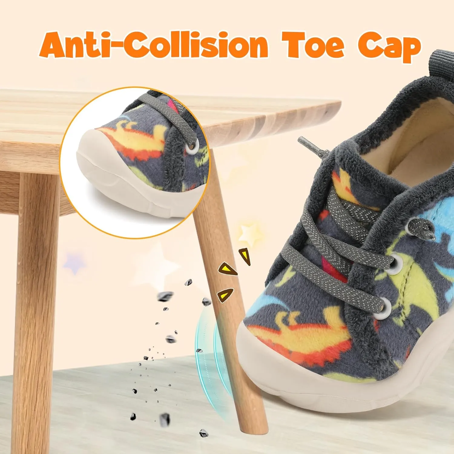 FEETCITY Wide Boys & Girls Winter Shoes - Barefoot & Walking Shoes, Slip On, Tennis Design