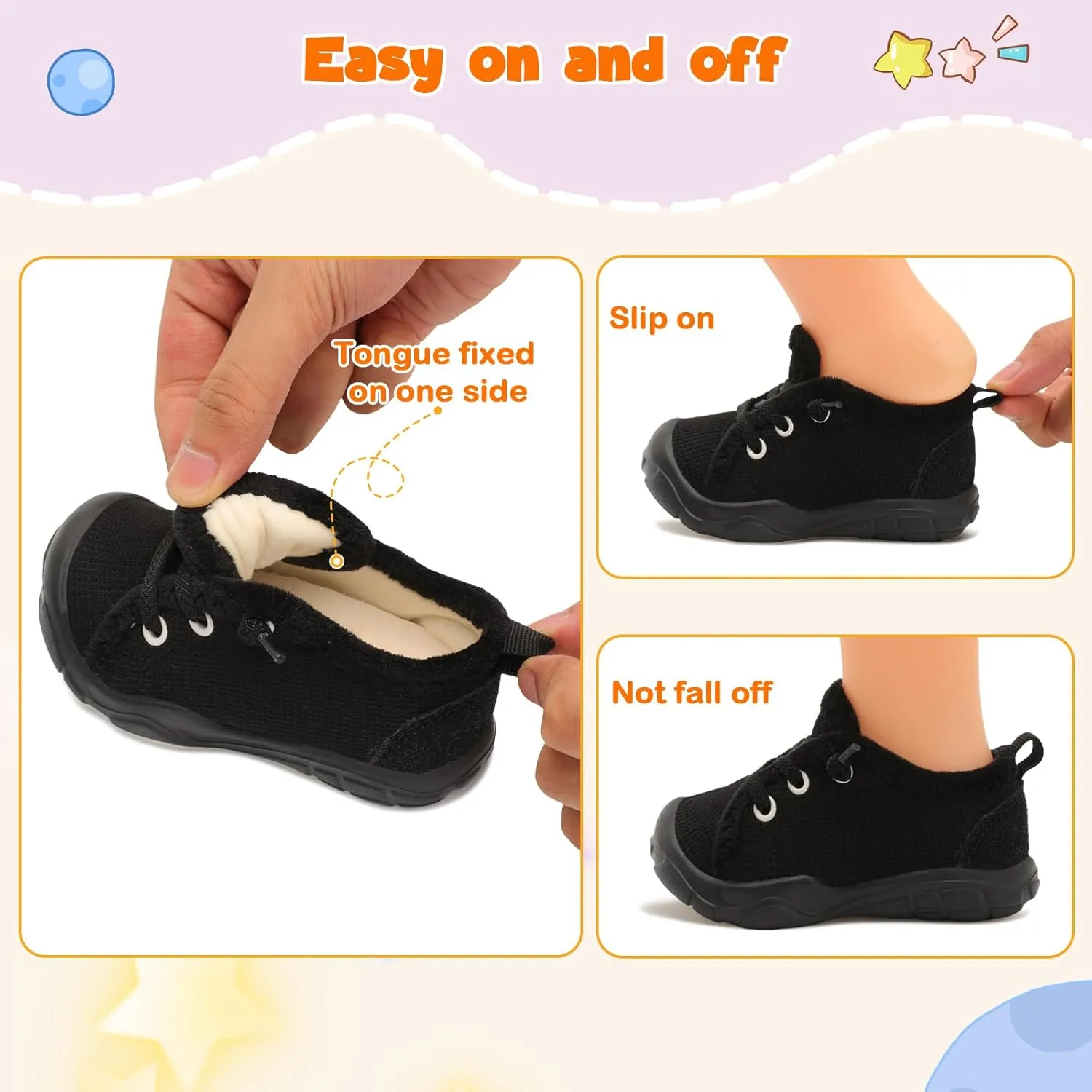 FEETCITY Wide Boys & Girls Winter Shoes - Barefoot & Walking Shoes, Slip On, Tennis Design