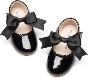 Felix & Flora Toddler Flower Girl Dress Shoes - Girl Ballet Flats Party School Shoes Wedding