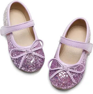 Felix & Flora Toddler Flower Girl Dress Shoes - Girl Ballet Flats Party School Shoes Wedding