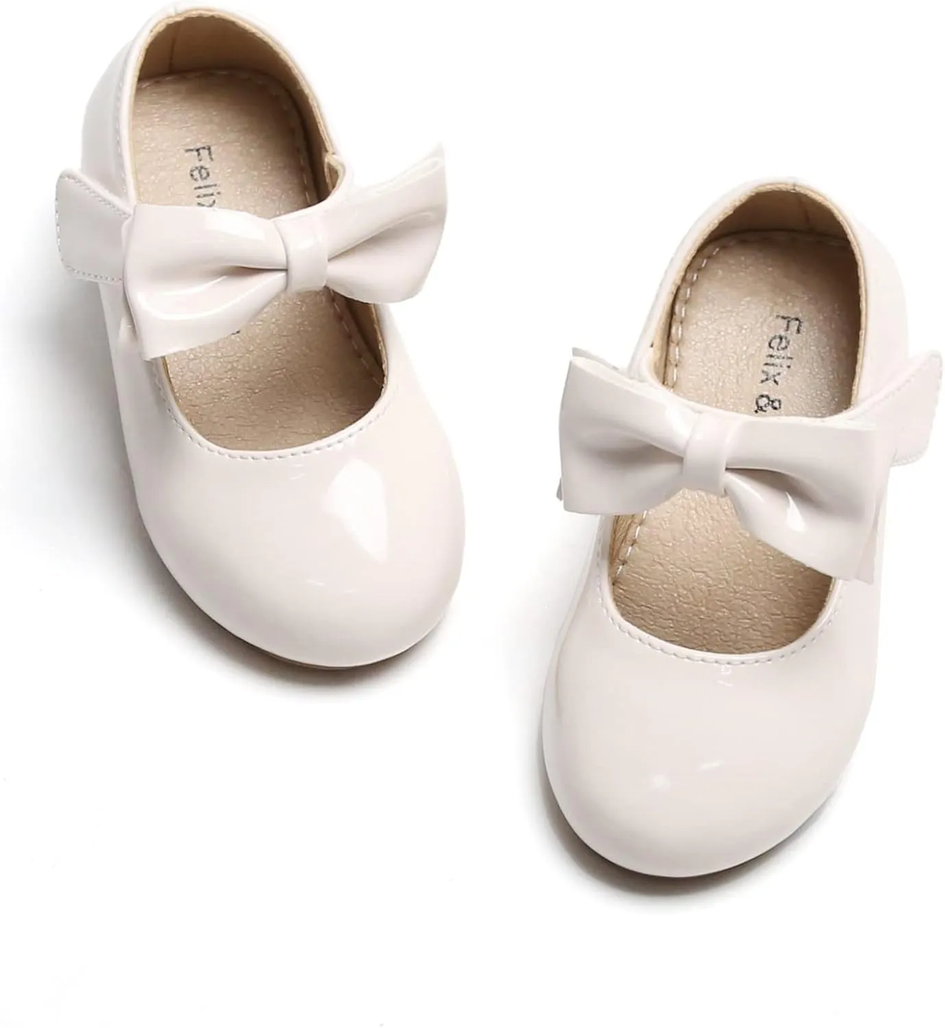 Felix & Flora Toddler Flower Girl Dress Shoes - Girl Ballet Flats Party School Shoes Wedding